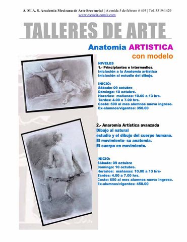 Anatomia Artistica con Modelo