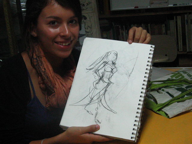 Valeria, trazo terminado
