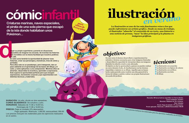 cómic infantil e ilustración en verano